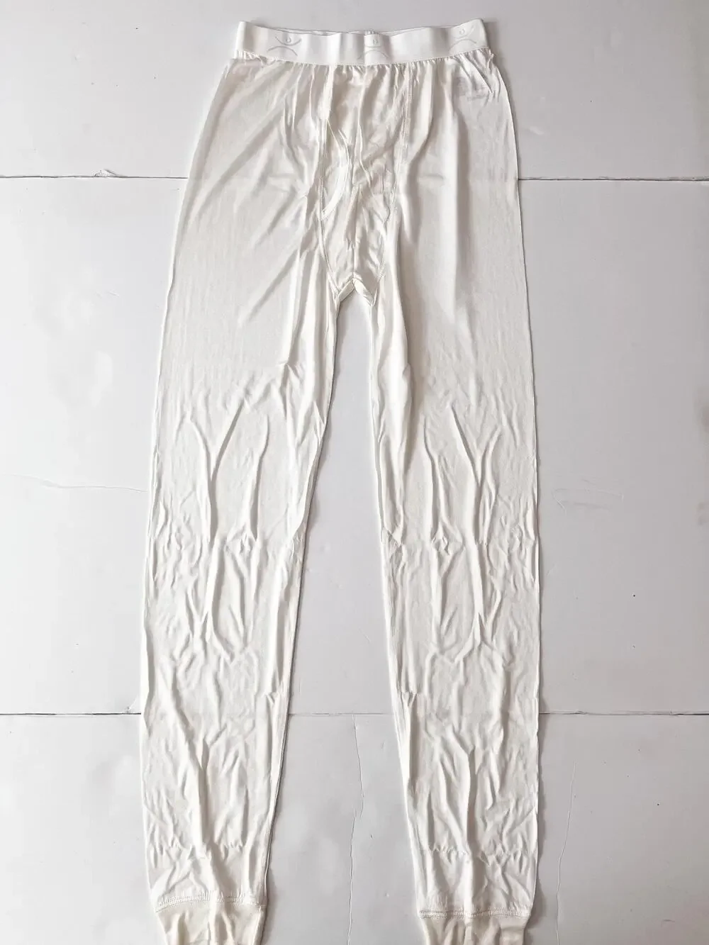 Terramar Thermasilk Long Mens S White Silk Thermal Base Layer Pants